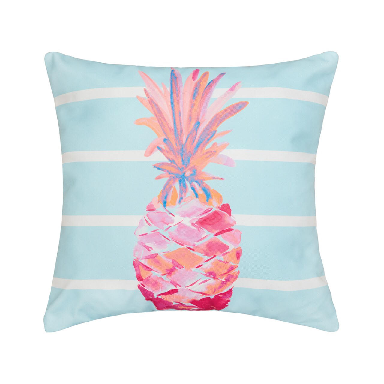 18" x 18" Palm Beach Tropical Pineapple Indoor/Outdoor Throw Pillow